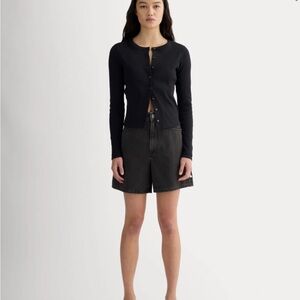 NWT Everlane the A-line denim short, size 29R